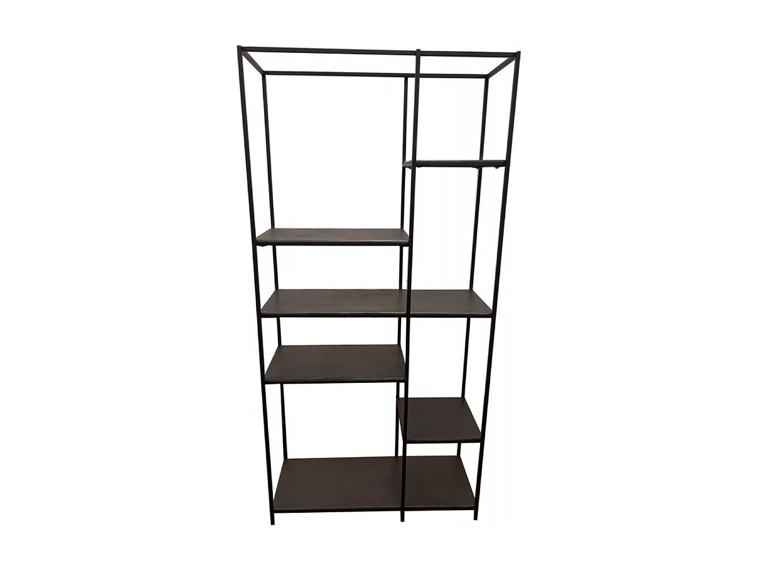 Bibliothèque haute Métal Noir - Factory Interior's