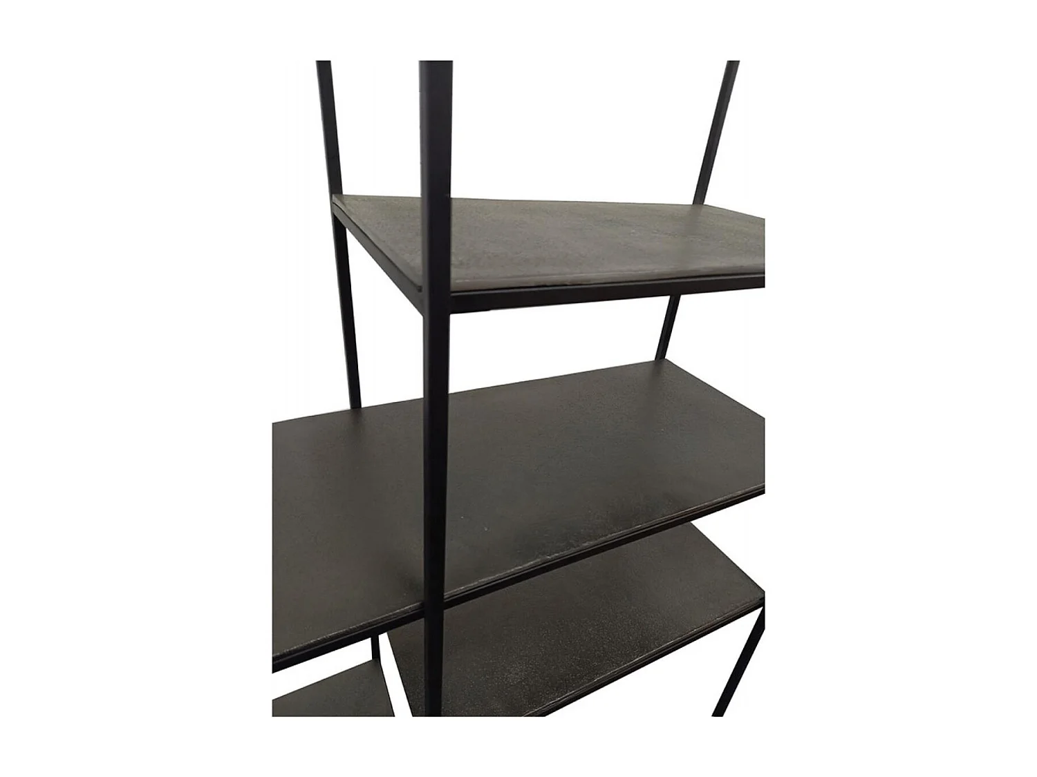 Bibliothèque haute Métal Noir - Factory Interior's