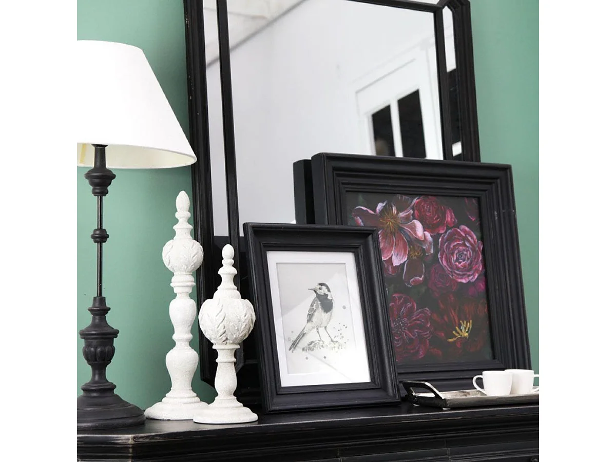 Lampe sur pied culot e27 Résine Noir - Charme Interior's