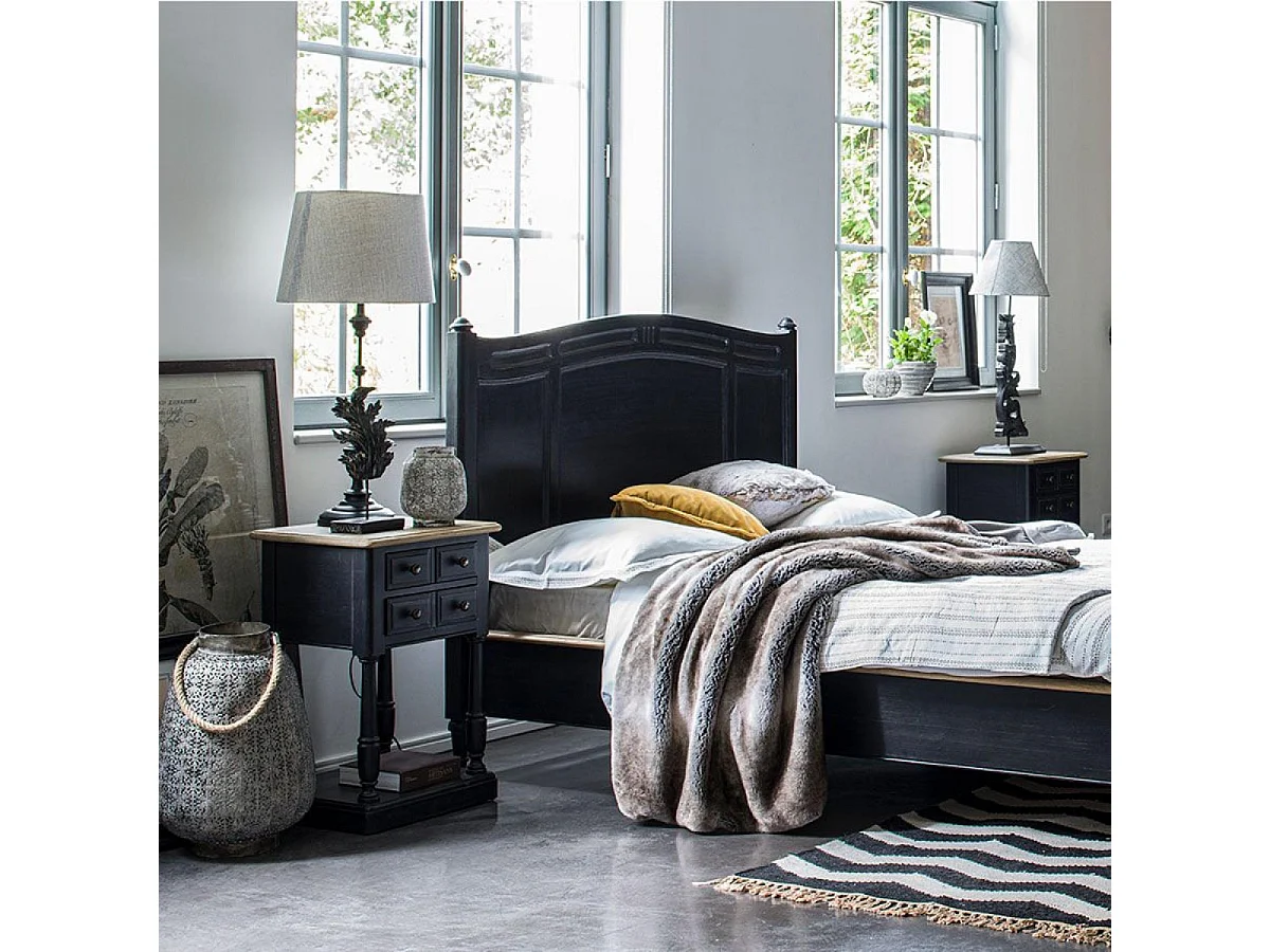 Lampe arabesque Résine Noir - Basique Interior's