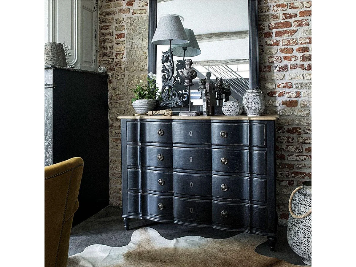 Lampe arabesque Résine Noir - Basique Interior's