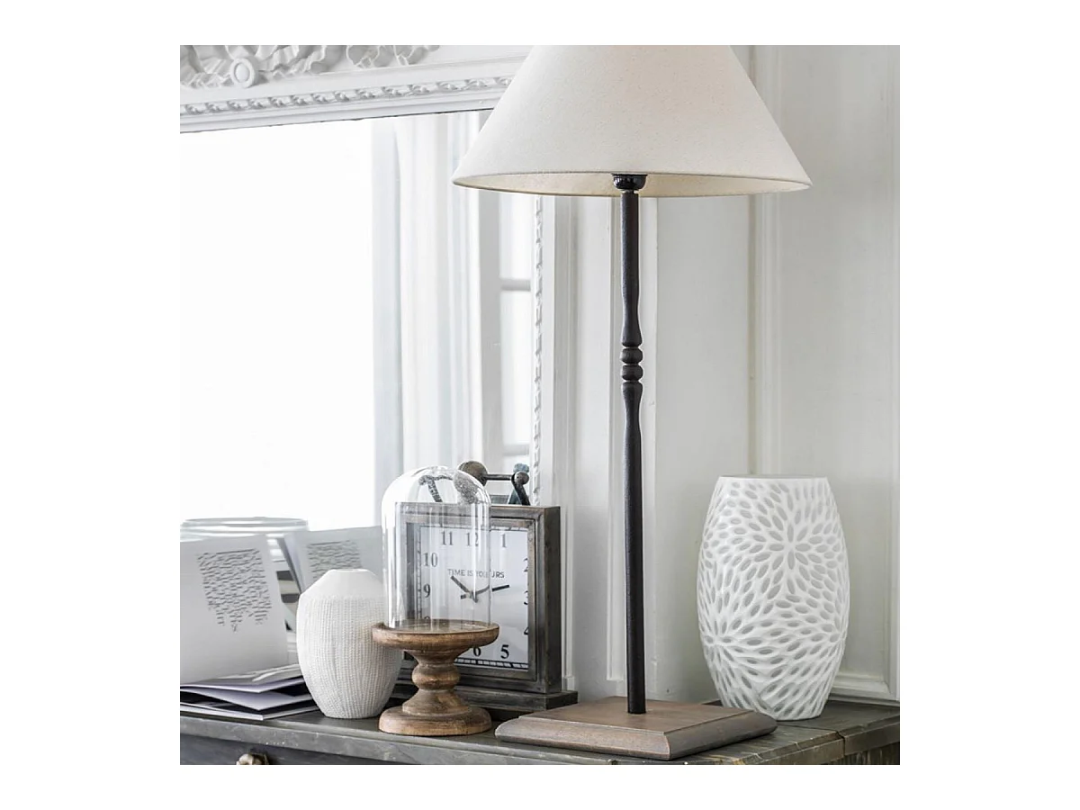 Lampe à poser en métal Résine Gris - Indus Interior's