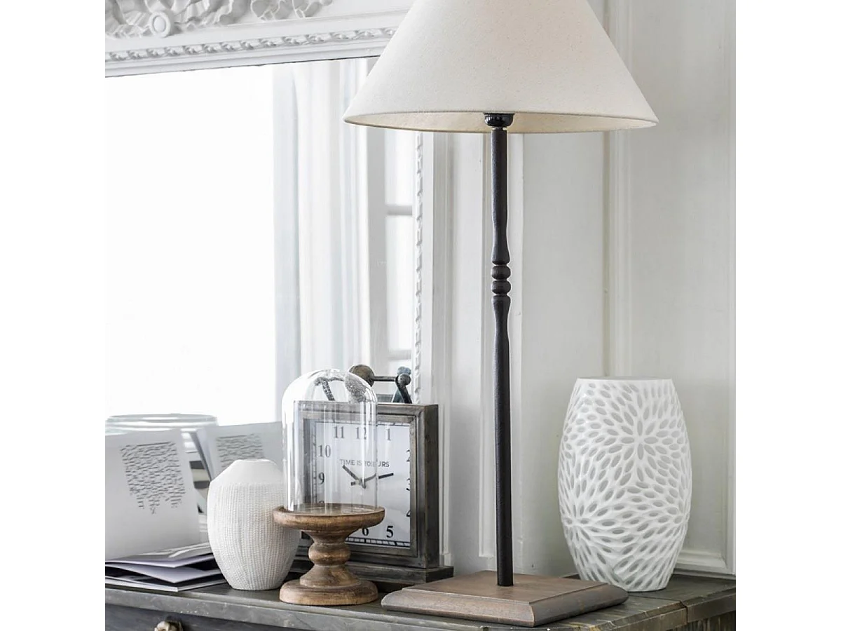 Lampe à poser en métal Résine Gris - Indus Interior's