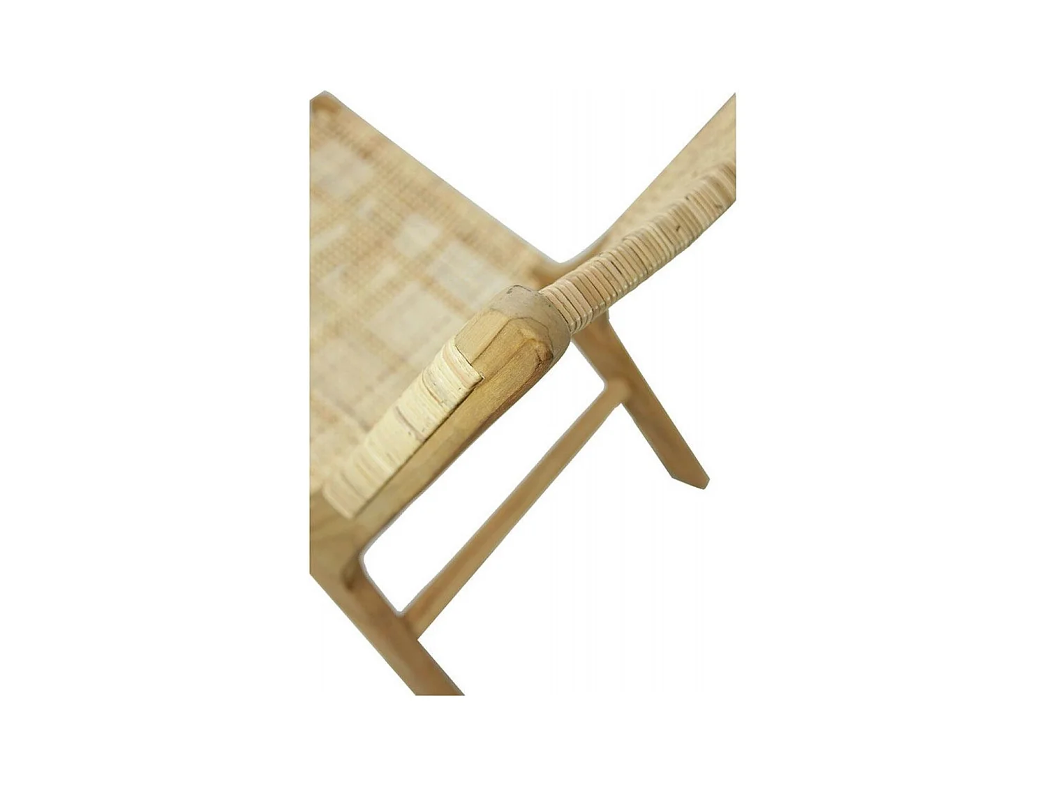 Fauteuil en rotin pieds en teck Rotin Marron - Ceylan Interior's