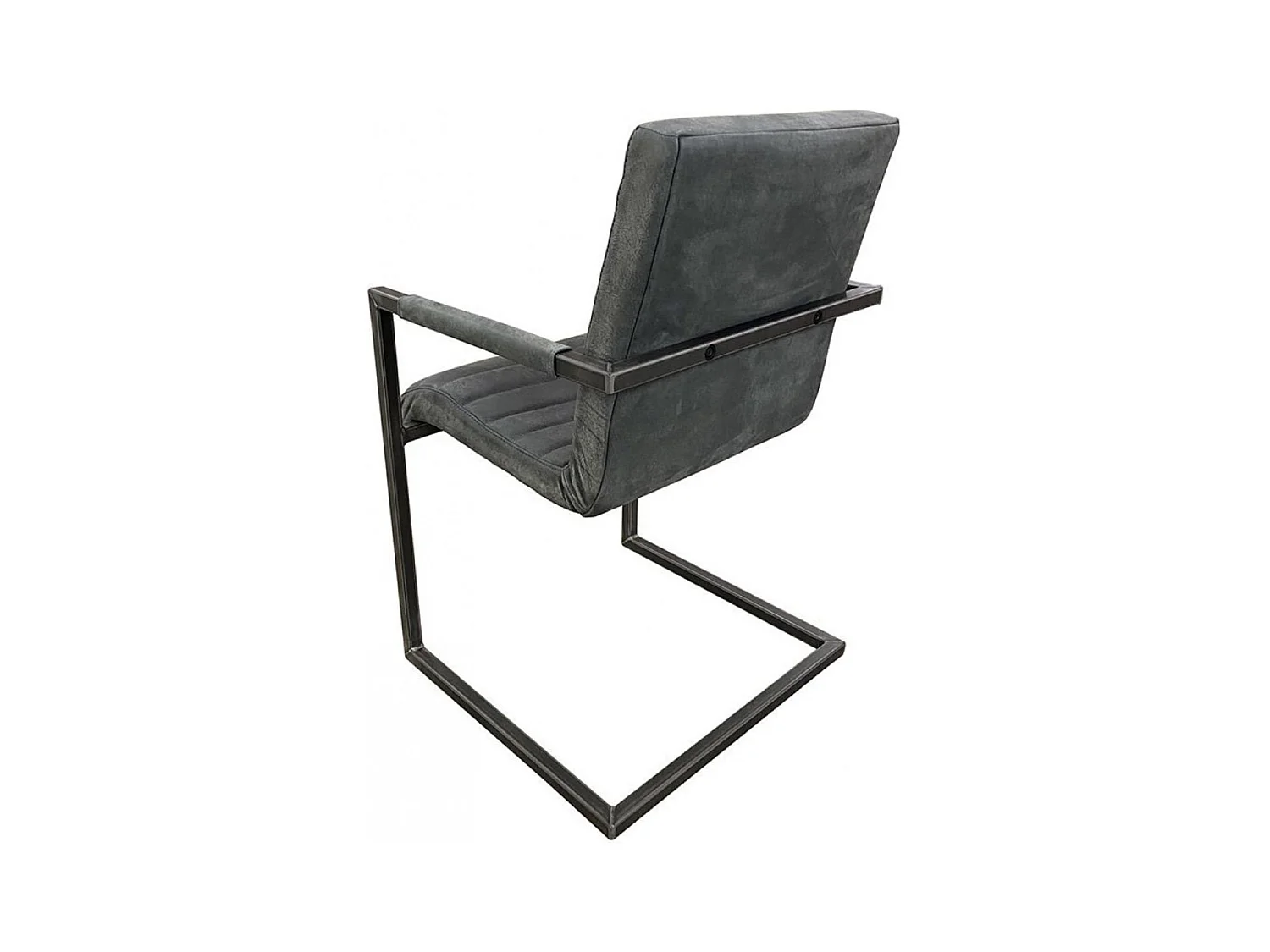 Fauteuil matteo en cuir Cuir Gris - Les Étoffes Interior's