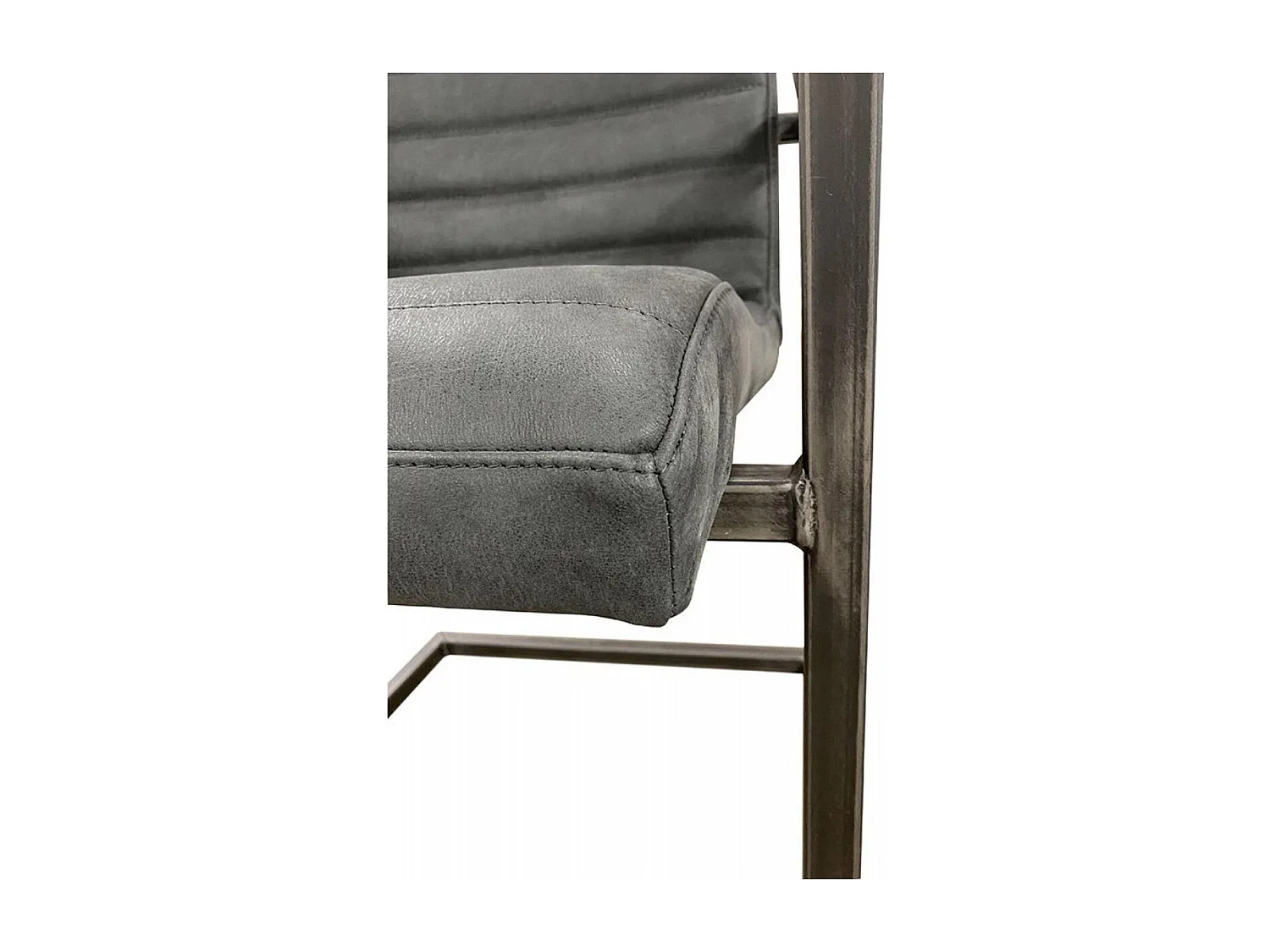 Fauteuil matteo en cuir Cuir Gris - Les Étoffes Interior's