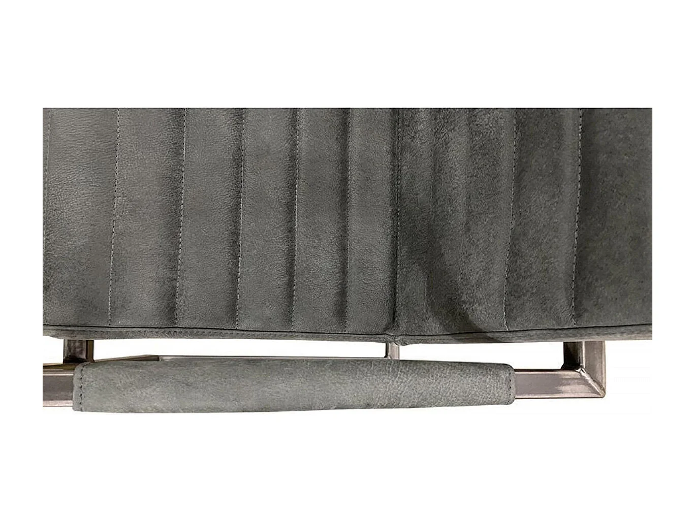 Fauteuil matteo en cuir Cuir Gris - Les Étoffes Interior's