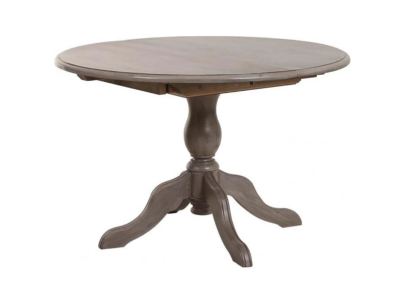 Table ronde extensible Bois Marron - Natural Interior's