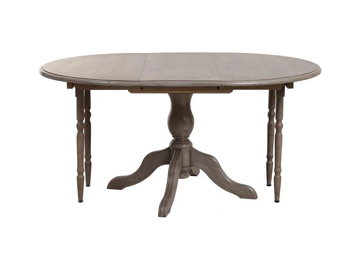Table ronde extensible Bois Marron - Natural Interior's