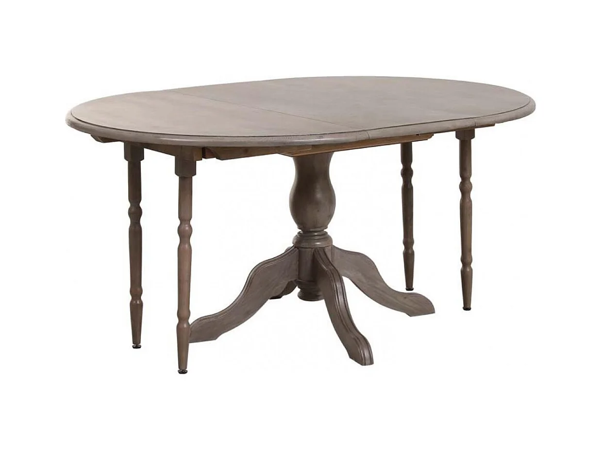 Table ronde extensible Bois Marron - Natural Interior's