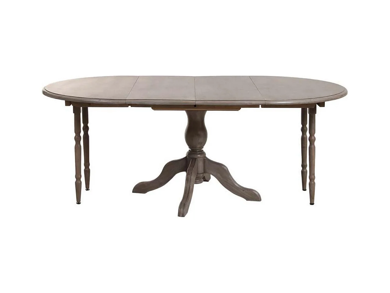 Table ronde extensible Bois Marron - Natural Interior's