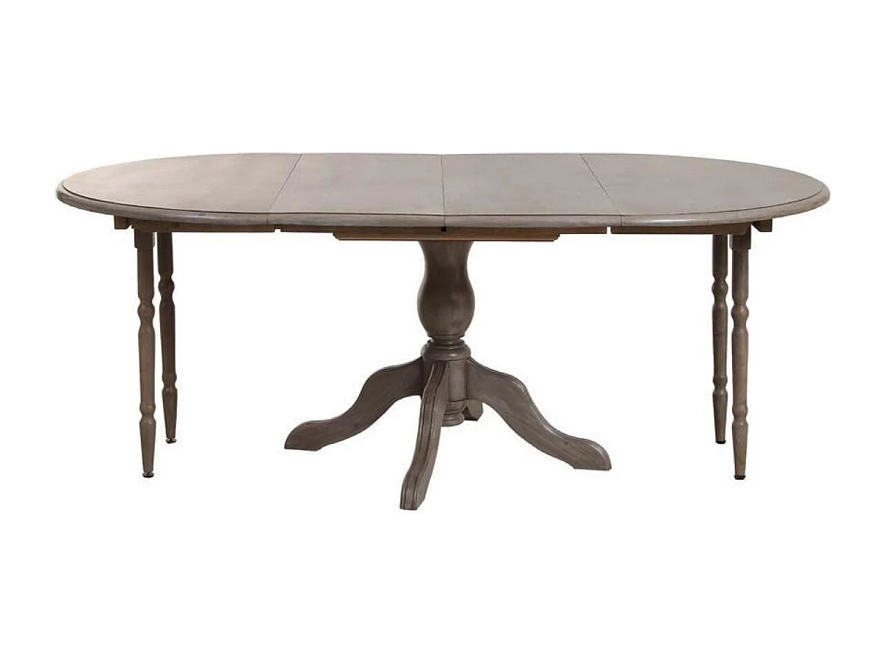 Table ronde extensible Bois Marron - Natural Interior's