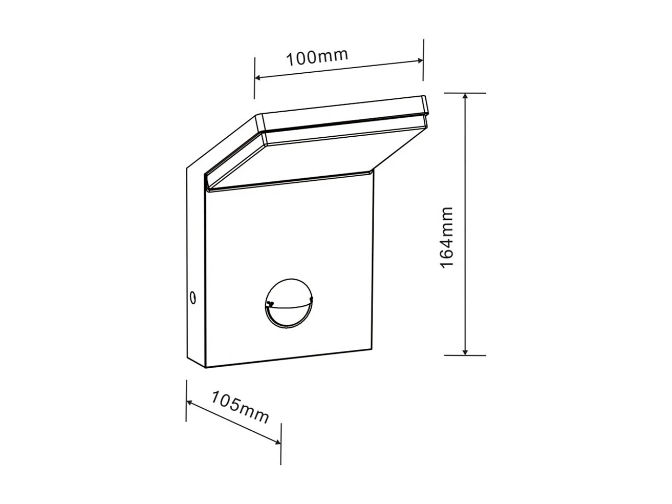 Beneito & Faure -  IP54 9W LED Wandleuchte mit Sensor Weiß 2200K/2700K/3000K mit Dämmerungs- und Anwesenheitssensor
