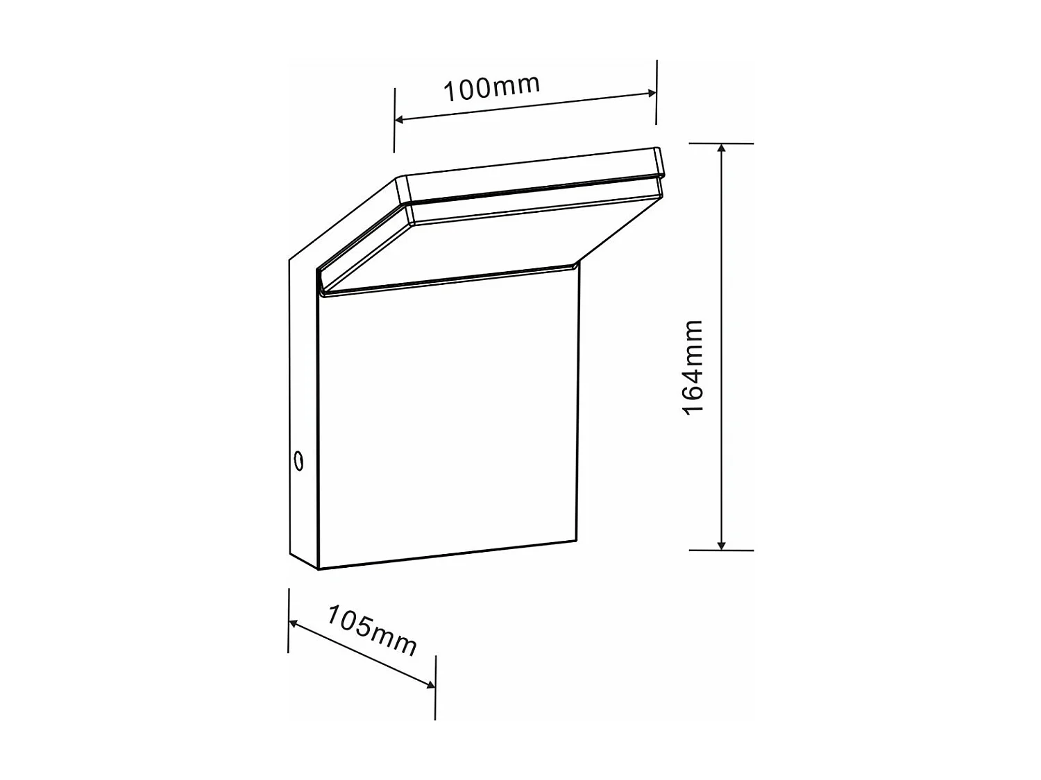 Applique a led da parete IP54 9W Bianco 2200K/2700K/3000K On/Off - Senza sensore