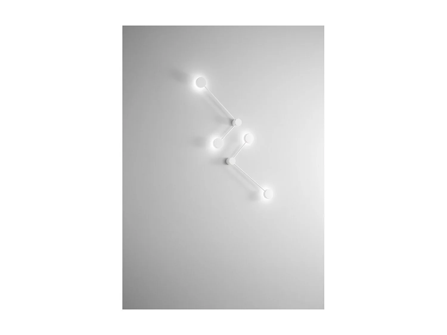 Applique Eclipsia Blanche - 325x520x64mm 2xGX53 - Applique métal 2 bras - Bras long à droite