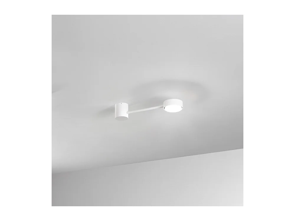 Luminária de parede branca Eclipsia - 325x85x64mm GX53 - Luminária de parede elegante em metal