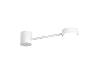 Applique murale Eclipsia blanche - 325 x 85 x 64 mm GX53 - Élégante applique murale en métal