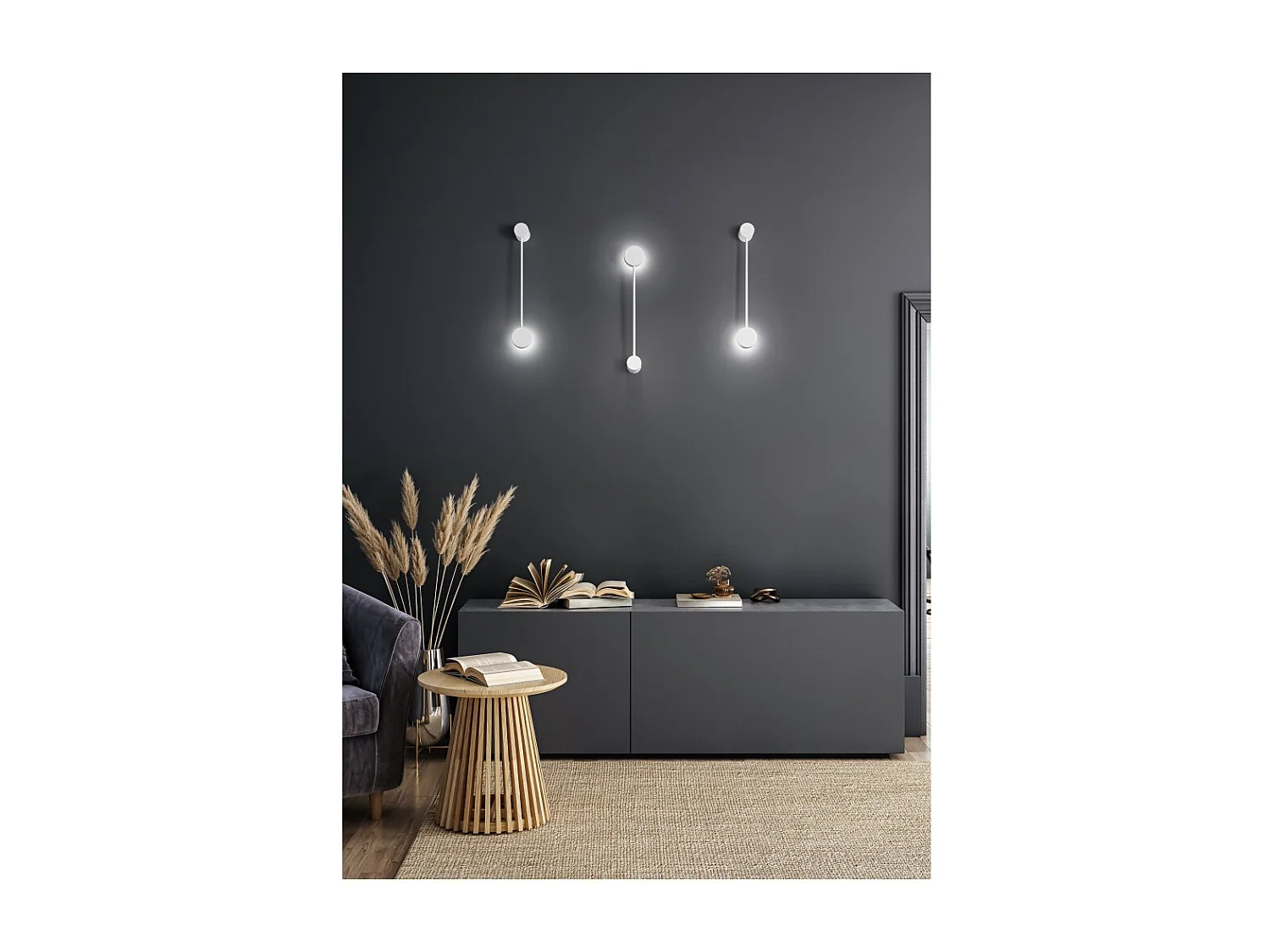 Eclipsia Weiße Wandleuchte - 325x85x64mm GX53 - Elegante Wandleuchte aus Metall