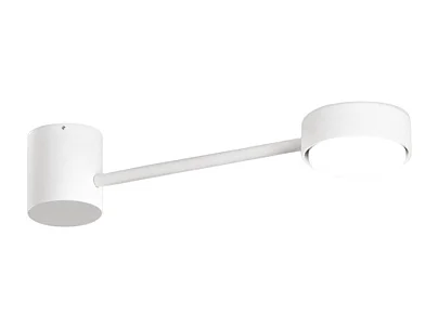 Applique murale Eclipsia blanche - 325 x 85 x 64 mm GX53 - Élégante applique murale en métal