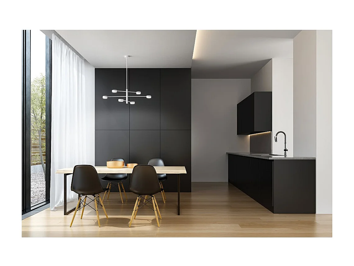Lampada da soffitto Eclipsia bianca - d850x845mm 6xGX53 - Lampadario pendente in metallo elegante