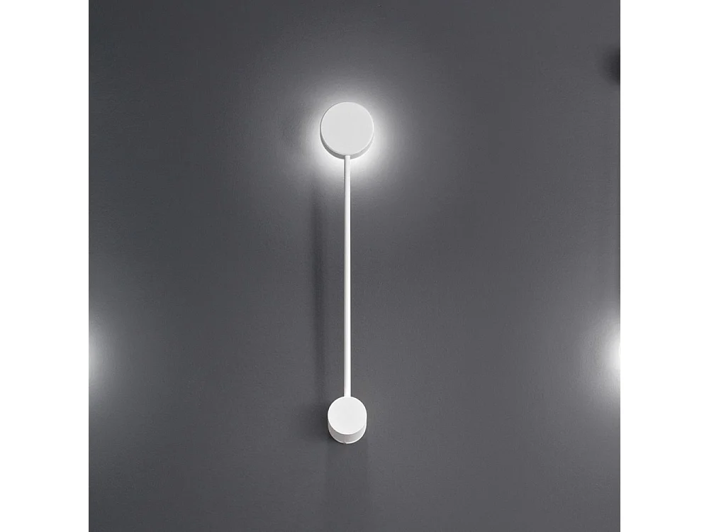 Eclipsia Witte Wandlamp - 525x85x64mm GX53 - Elegante Metalen Wandlamp