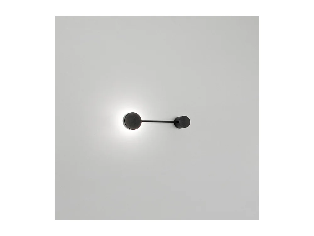 Eclipsia Wandleuchte Schwarz - 325x85x64mm GX53 - Elegante Wandleuchte aus Metall