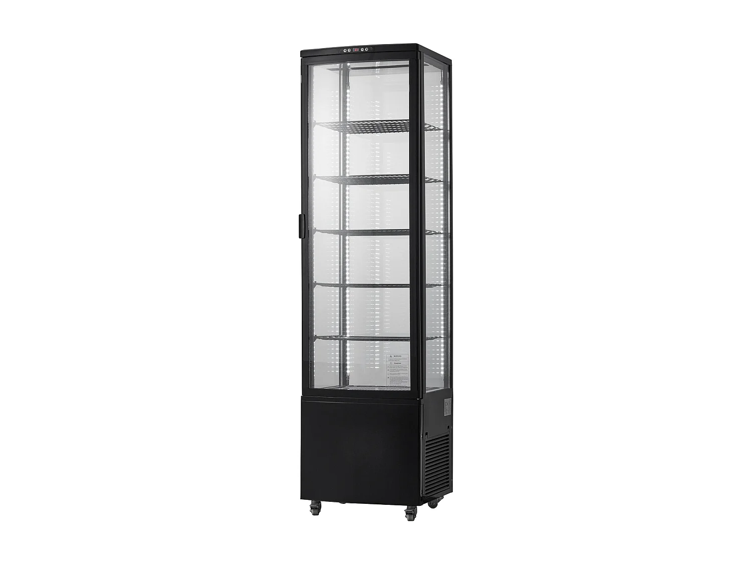 Vitrina Refrigerada SucceBuy a 5 Niveles para Panadería 278 L, Refrigerador Comercial a 5 Niveles, Gran Vitrina de Pastelería con Iluminación LED