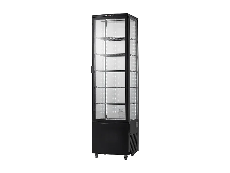 Vitrina Refrigerada SucceBuy a 5 Niveles para Panadería 278 L, Refrigerador Comercial a 5 Niveles, Gran Vitrina de Pastelería con Iluminación LED