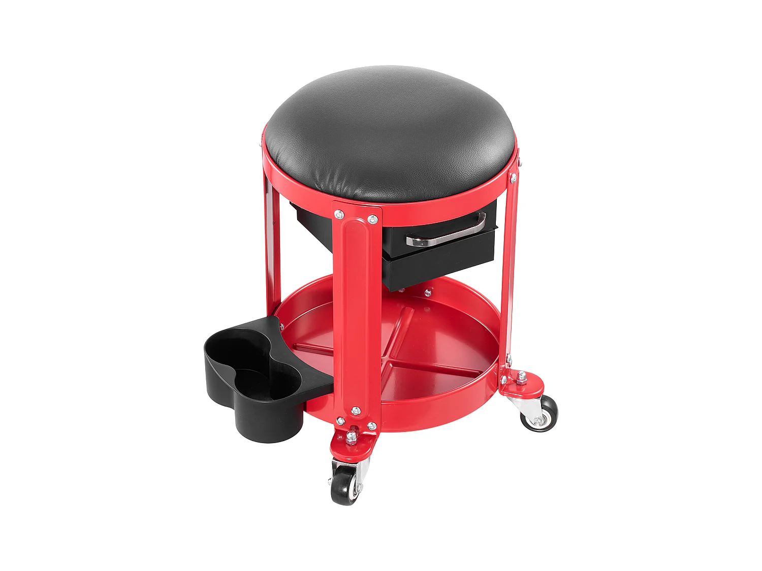 Tabouret d'Atelier, SucceBuy Tabouret Roulant d'Atelier 136 kg avec Espace de Rangement