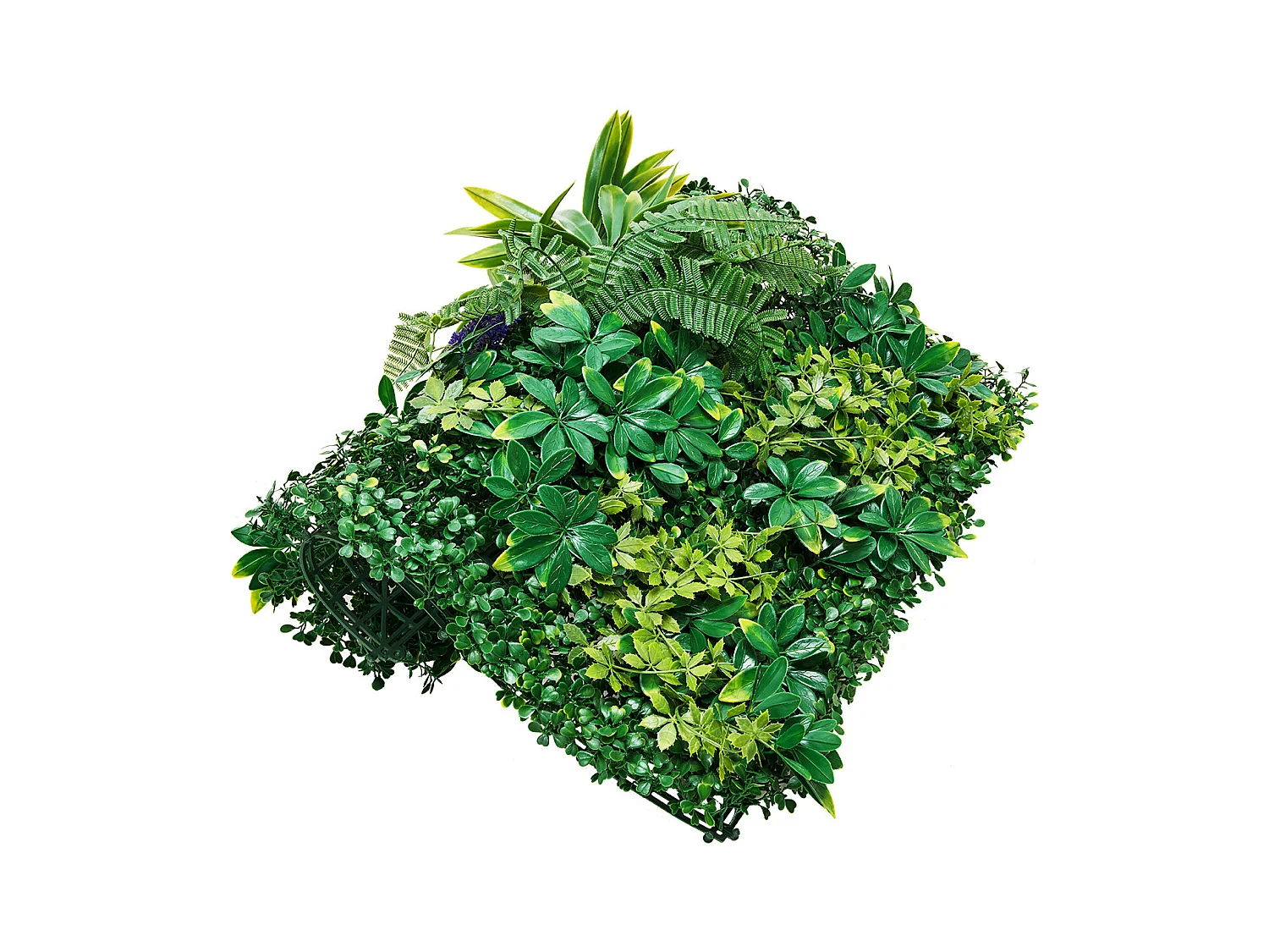 Panneaux Artificiels, SucceBuy Lot de 12 Panneaux Muraux en Gazon Artificiel 50 × 50 cm, Verdure 3D pour la Décoration et l'Intimité