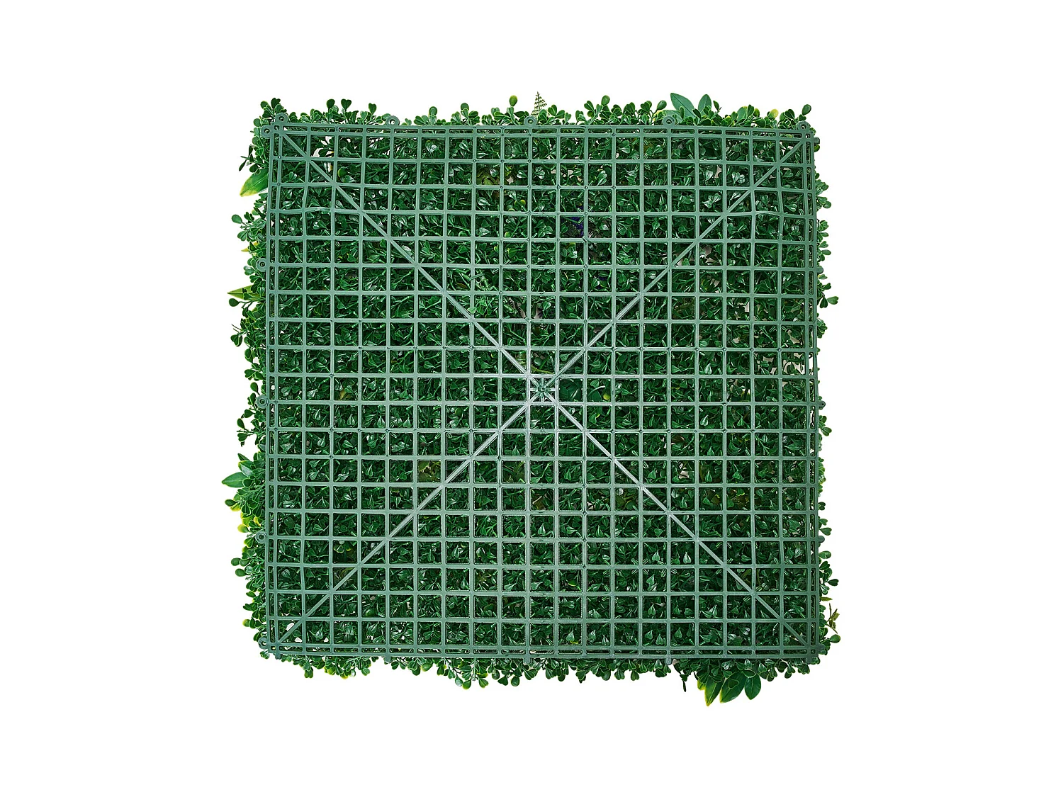 Panneaux Artificiels, SucceBuy Lot de 12 Panneaux Muraux en Gazon Artificiel 50 × 50 cm, Verdure 3D pour la Décoration et l'Intimité