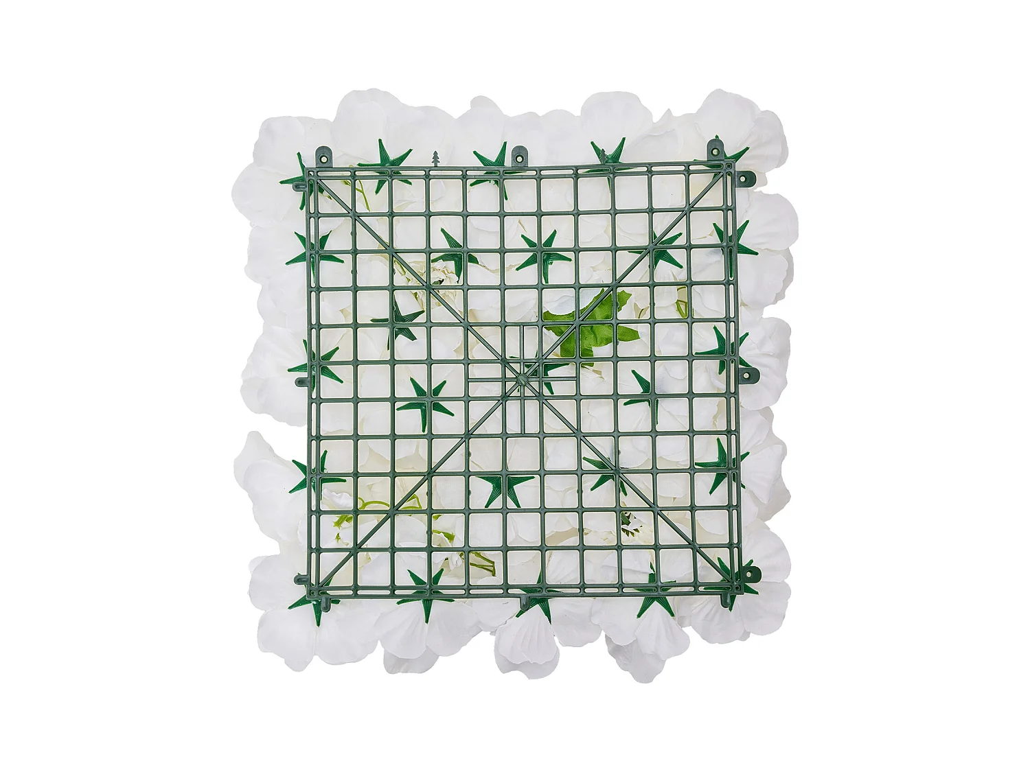 Panneaux Artificiels, SucceBuy Panneau Mural Floral 3D, 24 Pièces 38 × 38 cm, Toile de Fond Florale Artificielle pour Mariage