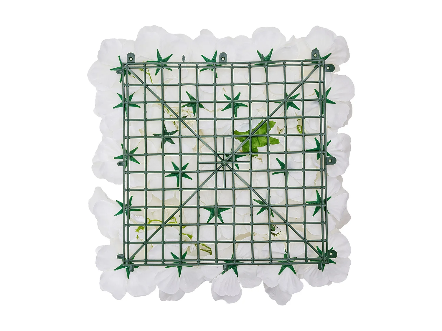 Panneaux Artificiels, SucceBuy Panneau Mural Floral 3D, 24 Pièces 38 × 38 cm, Toile de Fond Florale Artificielle pour Mariage