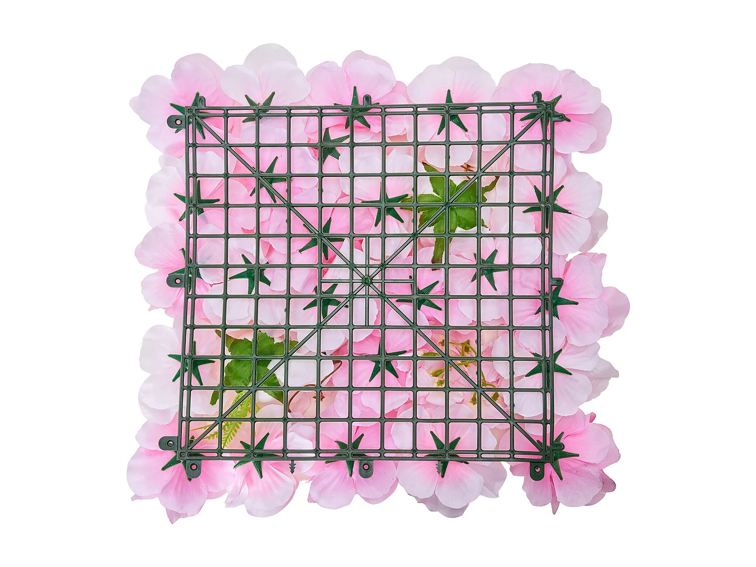 Pannelli di Fiori Artificiali, SucceBuy Pannello da Parete Floreale 3D, 12 Pezzi 38 × 38 cm, Tappetino Floreale Artificiale per Matrimonio, Privacy