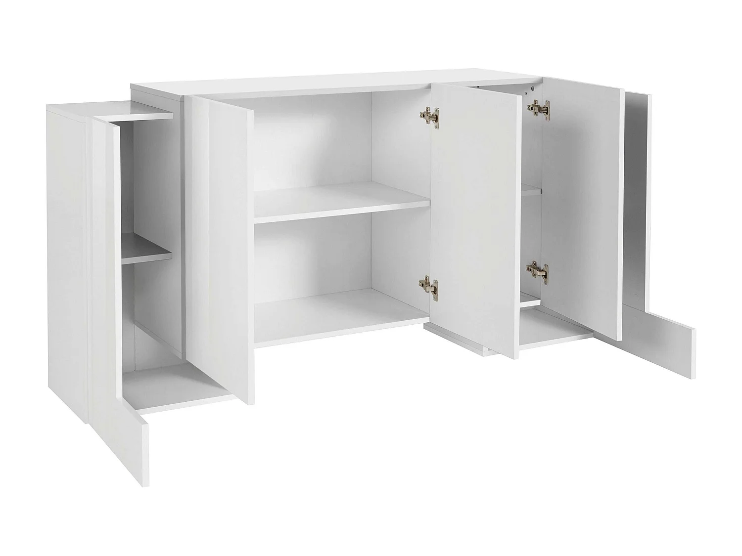 Aparador 170 cm cocina salón 5 puertas 4 estantes Pillon Lumi