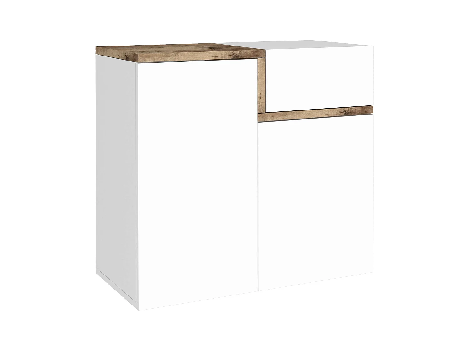 Meuble chaussures d'entrée 2 portes 16 paires design Moderne Zet Bata Acero M