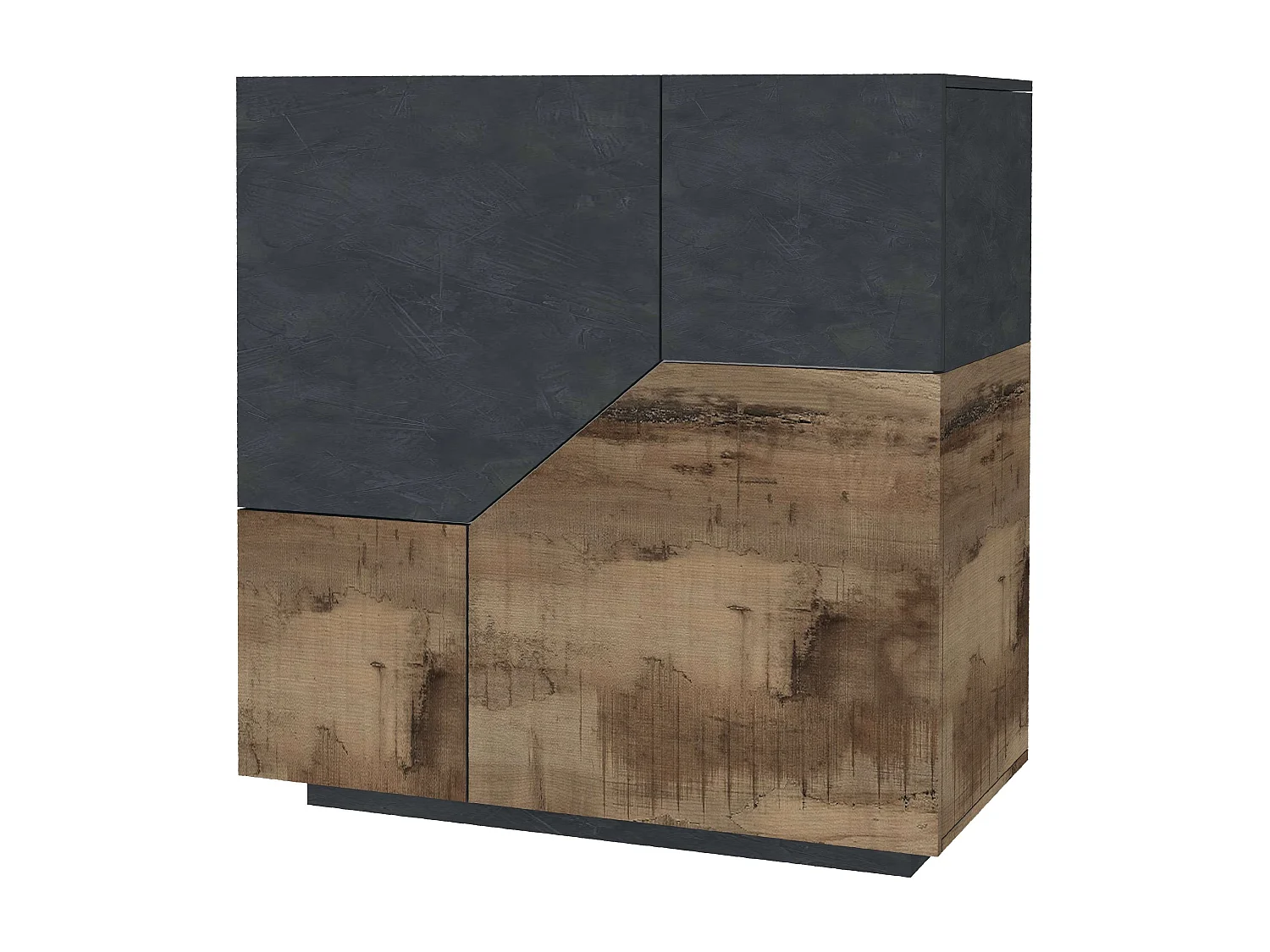 Sideboard 100x43cm 2 Türen Küche Wohnzimmer modern Klain Report