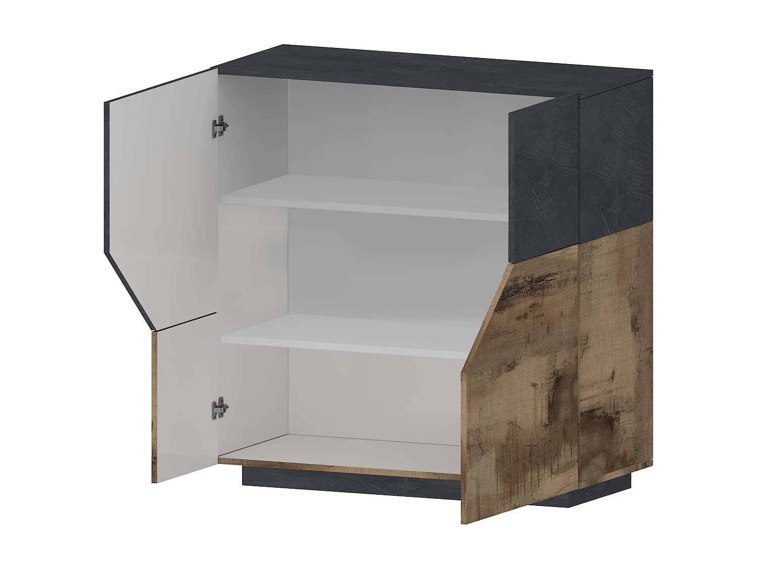 Sideboard 100x43cm 2 Türen Küche Wohnzimmer modern Klain Report