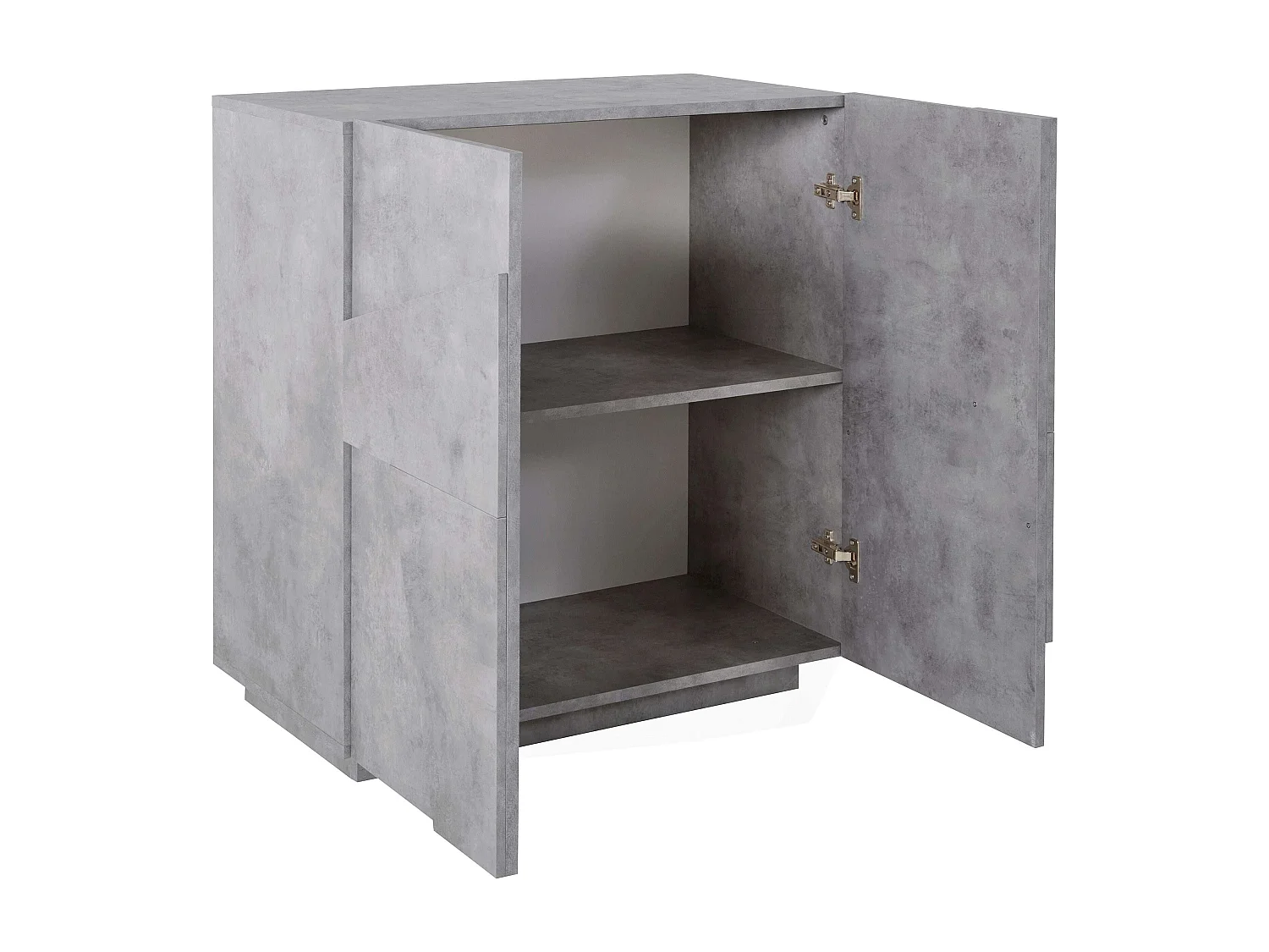 Buffet salon et chambre moderne design 2 portes 2 étagères Ping Side S Concrete