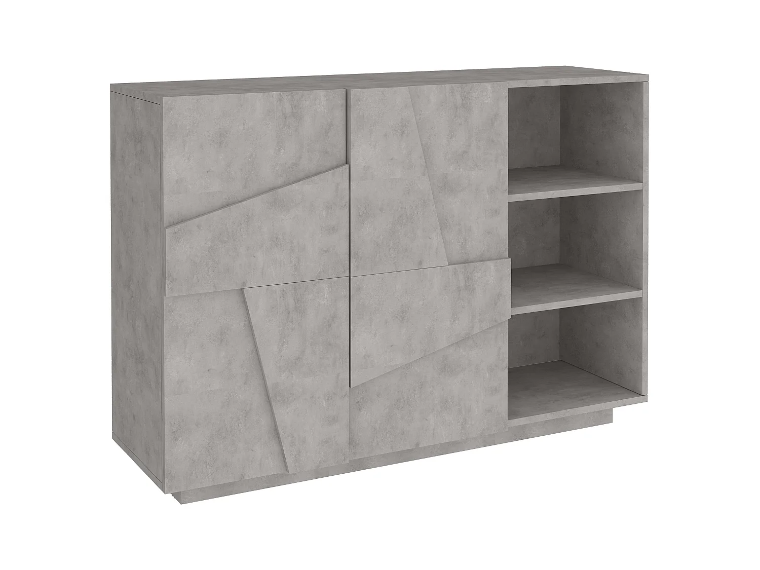 Mobile PING L 121.8 x H 86 x P 39.2 cm grigio cemento