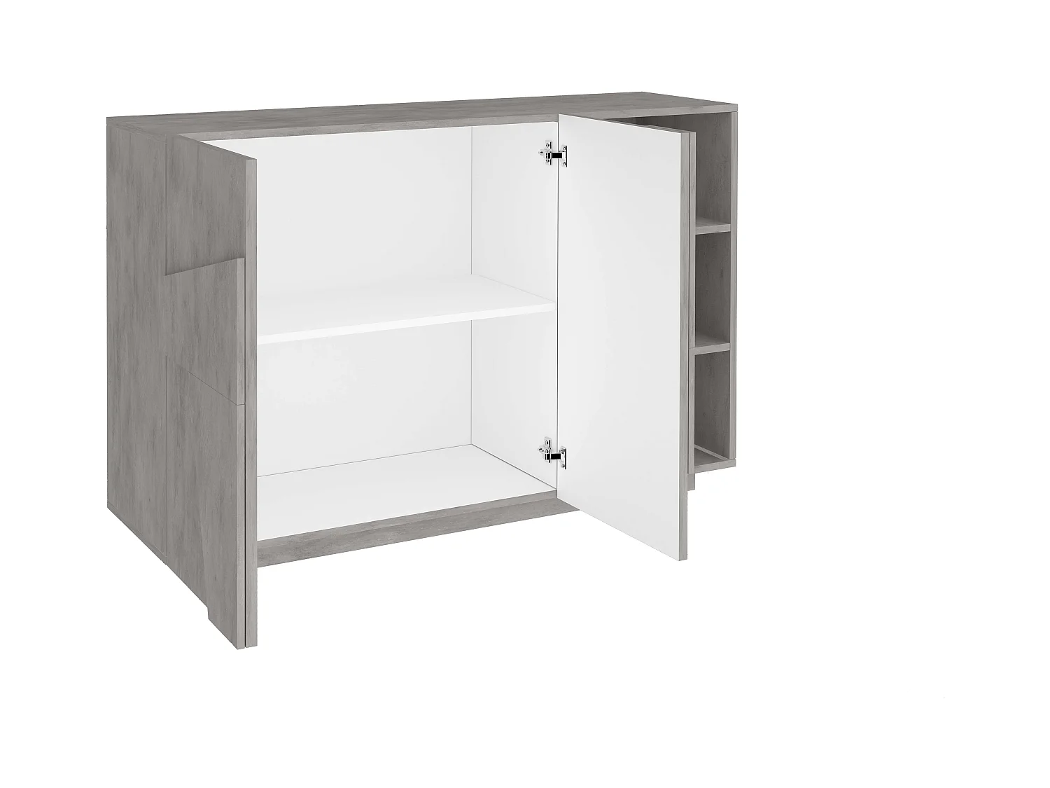 Mobile PING L 121.8 x H 86 x P 39.2 cm grigio cemento