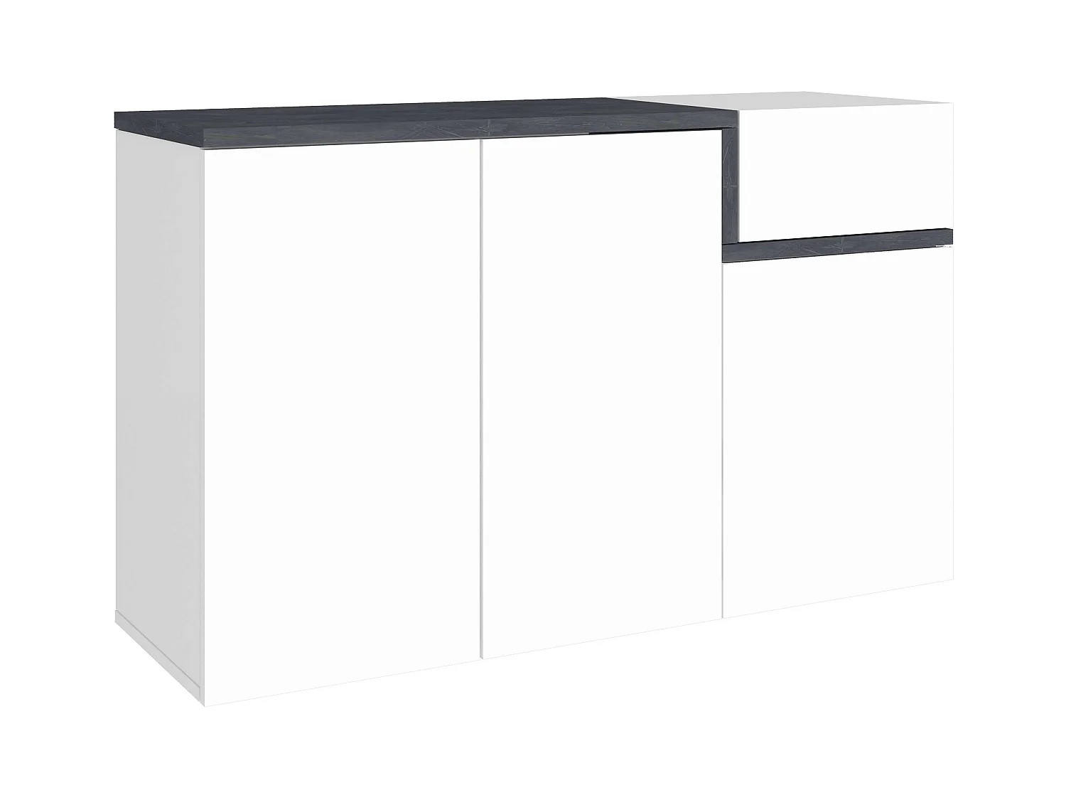 Meuble chaussures 3 Portes 22 Paires Moderne Entrée Zet Bata Ardesia L