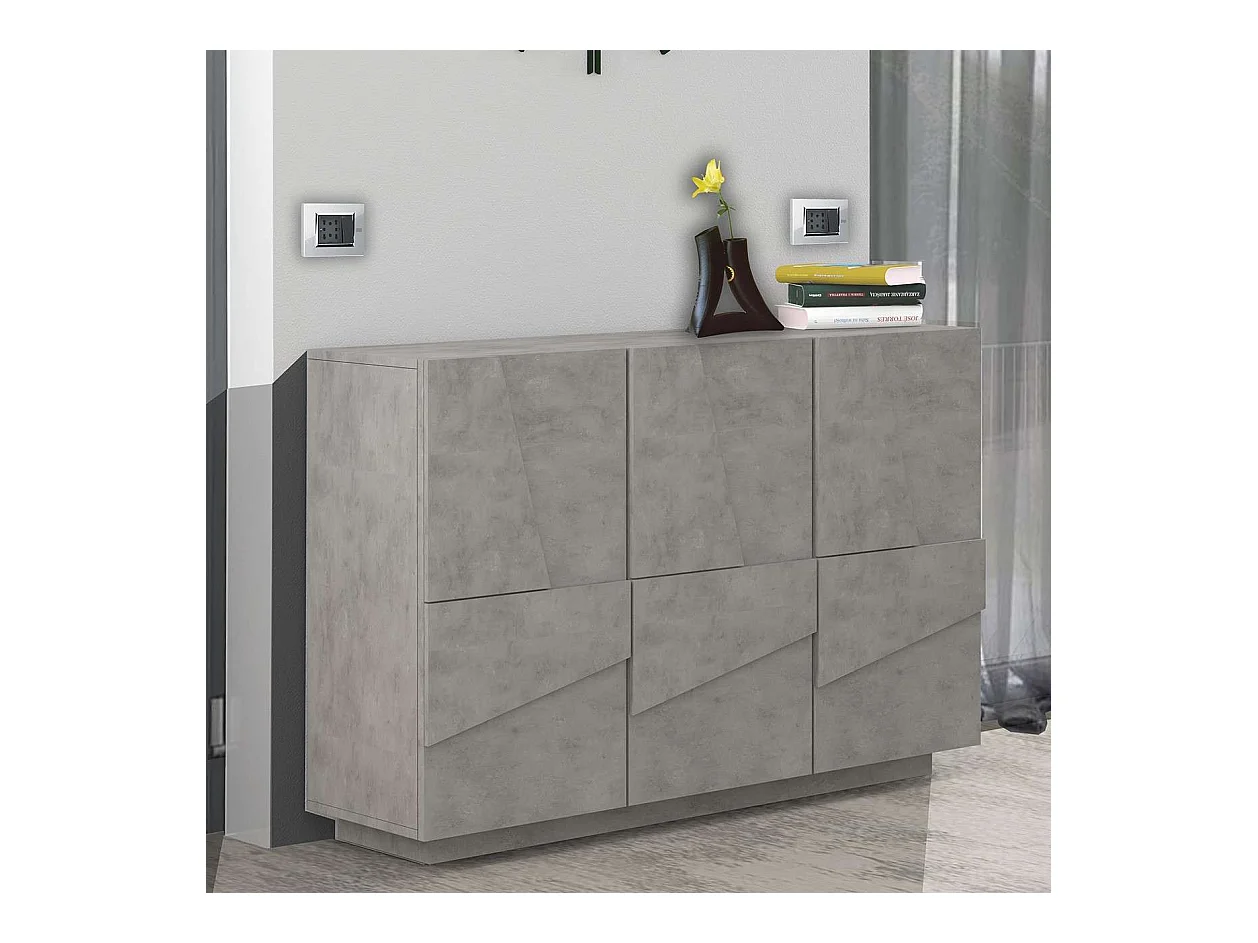 Mobile PING L 121.8 x H 86 x P 39.2 cm grigio cemento