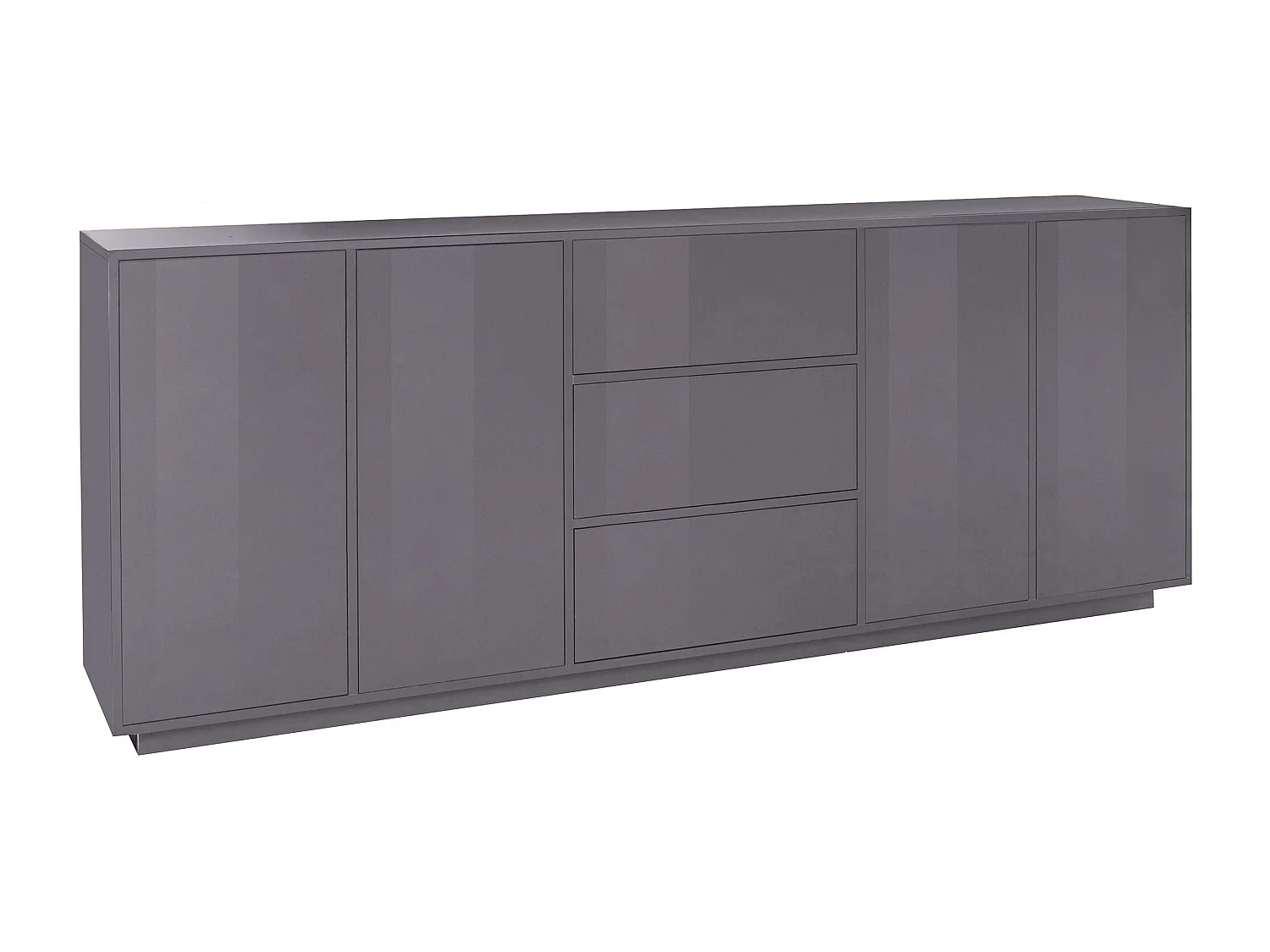 Buffet Lonja 220 cm blanc moderne pour cuisine/salon