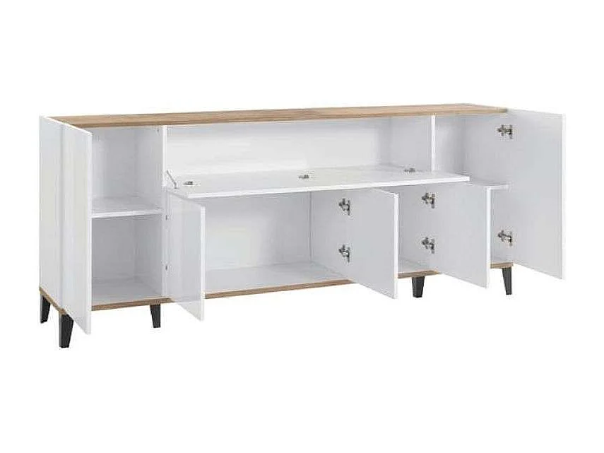 Meuble NEW CORO L 220 x H 86 x P 45 cm gris