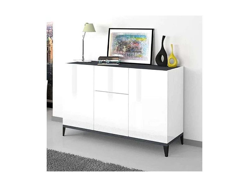 Credenza 3 ante cassetto 120x40cm soggiorno ingresso cucina Rachel