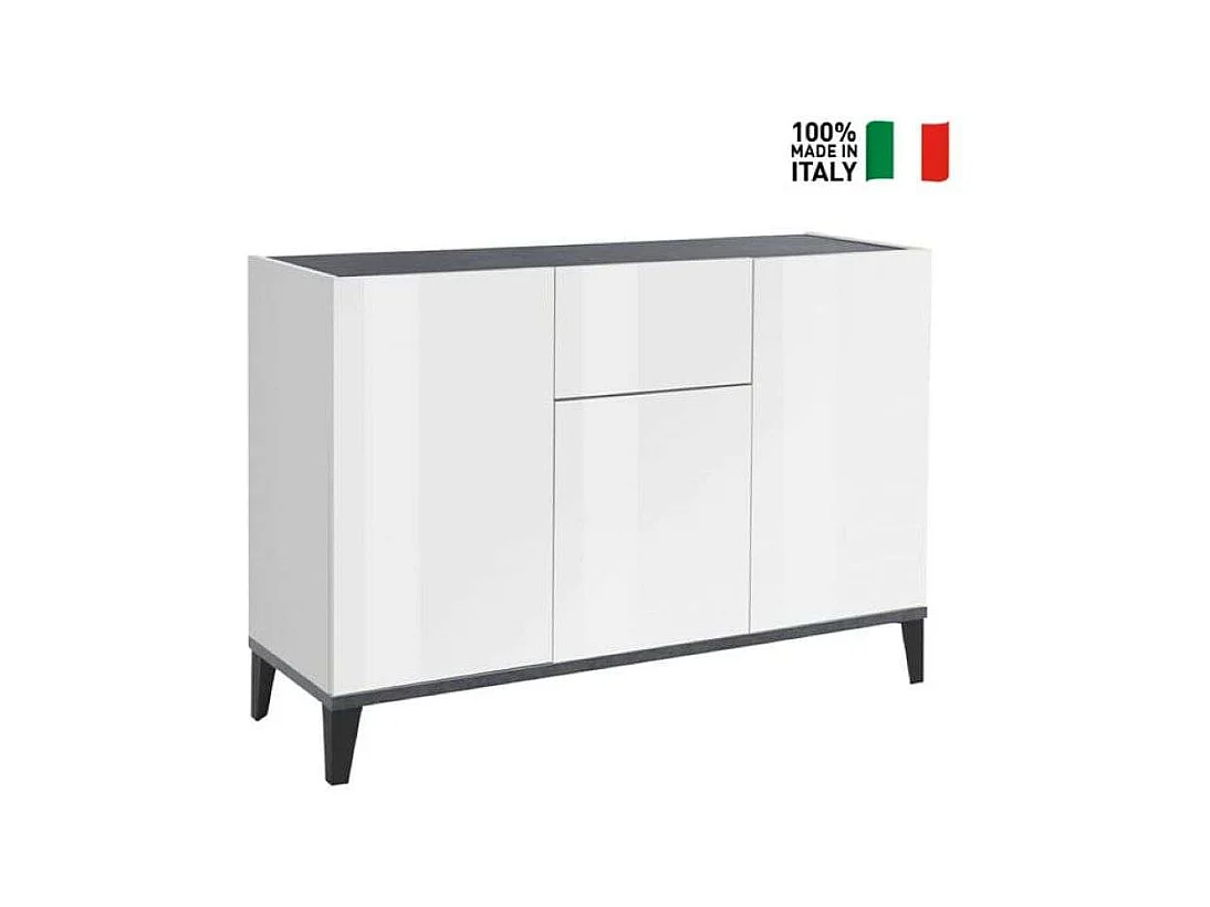Credenza 3 ante cassetto 120x40cm soggiorno ingresso cucina Rachel