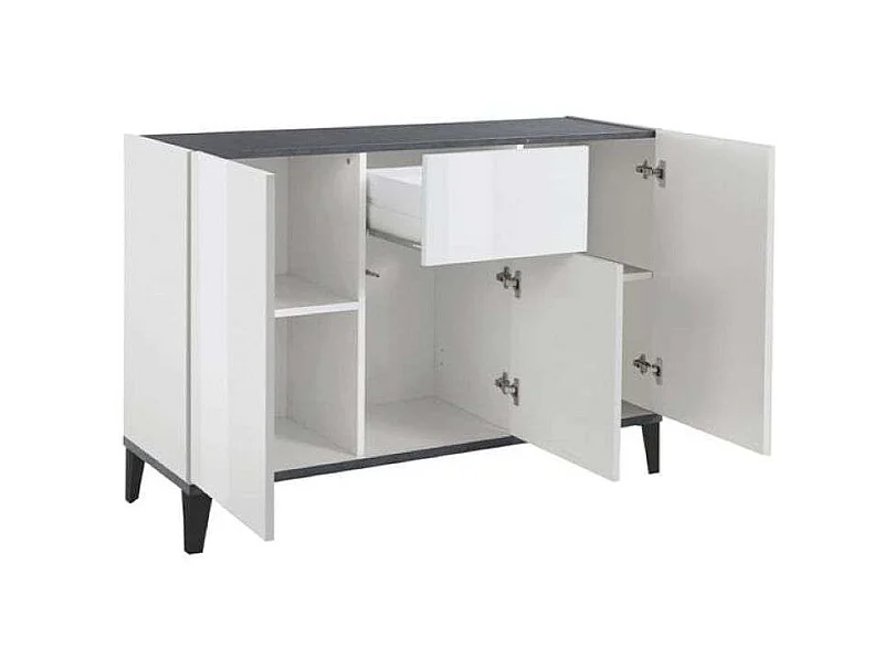 Credenza 3 ante cassetto 120x40cm soggiorno ingresso cucina Rachel