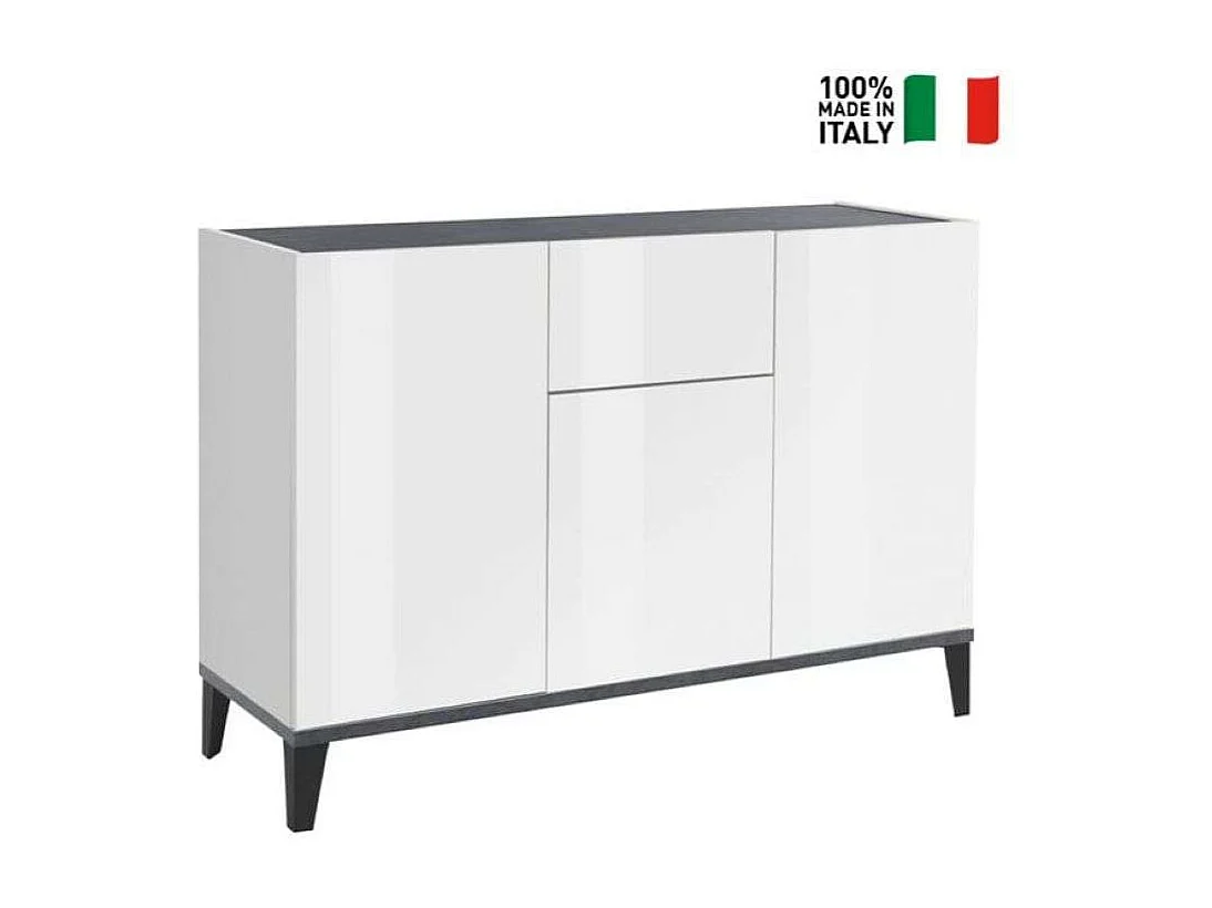 Aparador 3 puertas cajón 120 x 40 cm salón vestíbulo cocina Rachel