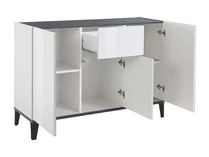 Credenza 3 ante cassetto 120x40cm soggiorno ingresso cucina Rachel